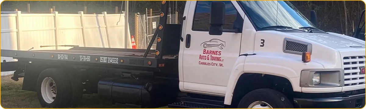 Barnes Auto & Towing wrecker for medium-duty towing in Charles City, VA